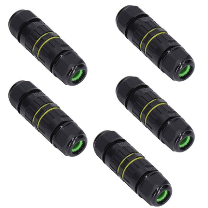 5Pcs Outdoor Electrical Cable Connector IP68 Waterproof 3 Core Wire Connectors 7‑10mm