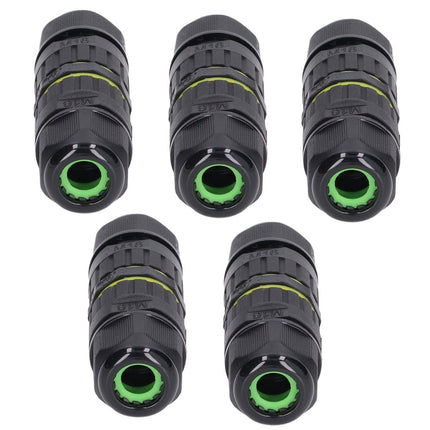 5Pcs Outdoor Electrical Cable Connector IP68 Waterproof 3 Core Wire Connectors 7‑10mm