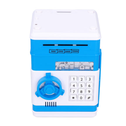Electronic Money Saving Box ATM Password Cash Money Bank Security Lock Box for Children KidBlue
