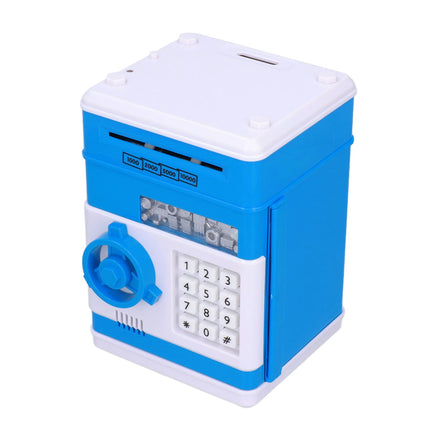 Electronic Money Saving Box ATM Password Cash Money Bank Security Lock Box for Children KidBlue