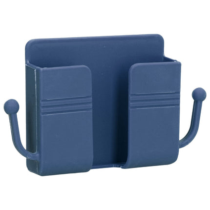 Wall Mounted Storage Box Multifunctional Phone Charging Wall Mount Holder for Bed Bathroom Kitchen OfficeBlue