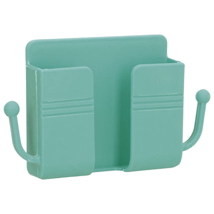 Wall Mounted Storage Box Multifunctional Phone Charging Wall Mount Holder for Bed Bathroom Kitchen OfficeGreen