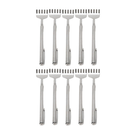 10pcs Back Scratcher Extendable Mini Portable Foldable Back Scratcher Telescoping with Pocket Clip for Relieve Itching