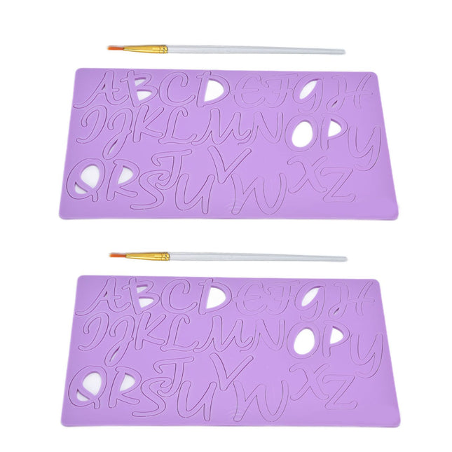 Letter Fondant Silicone Mold Alphabet A‑Z Silicone Fondant Mould for Birthday Anniversary Cake Decorating Candy Making