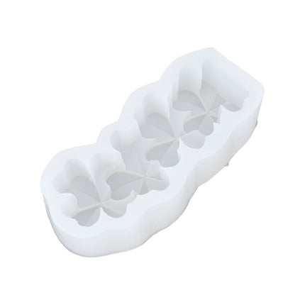 Candle Molds Silicone Easy Demoulding Food Grade Silicone DIY Chocolate Cake Mould for DIY Crafts Home DecorationFour Leaf Clover
