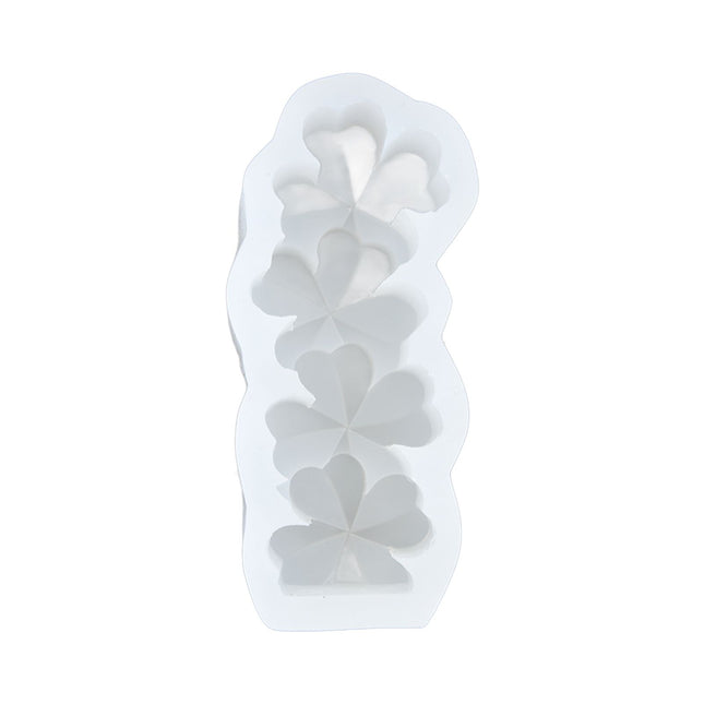 Candle Molds Silicone Easy Demoulding Food Grade Silicone DIY Chocolate Cake Mould for DIY Crafts Home DecorationFour Leaf Clover