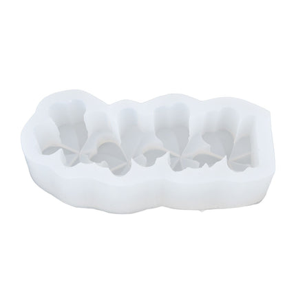 Candle Molds Silicone Easy Demoulding Food Grade Silicone DIY Chocolate Cake Mould for DIY Crafts Home DecorationFour Leaf Clover
