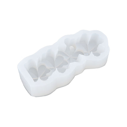 Candle Molds Silicone Easy Demoulding Food Grade Silicone DIY Chocolate Cake Mould for DIY Crafts Home DecorationFour Leaf Clover