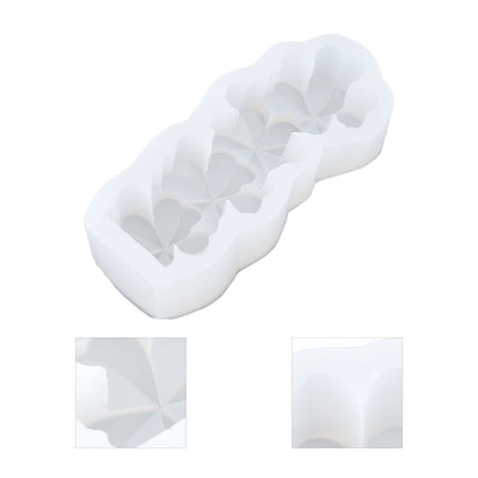 Candle Molds Silicone Easy Demoulding Food Grade Silicone DIY Chocolate Cake Mould for DIY Crafts Home DecorationFour Leaf Clover