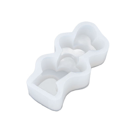 Candle Molds Silicone Easy Demoulding Food Grade Silicone DIY Chocolate Cake Mould for DIY Crafts Home DecorationLove Heart