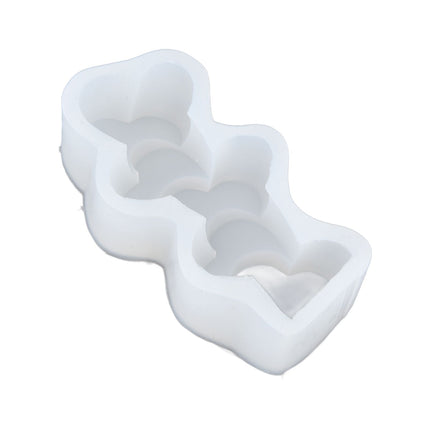 Candle Molds Silicone Easy Demoulding Food Grade Silicone DIY Chocolate Cake Mould for DIY Crafts Home DecorationLove Heart