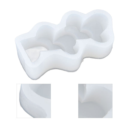Candle Molds Silicone Easy Demoulding Food Grade Silicone DIY Chocolate Cake Mould for DIY Crafts Home DecorationLove Heart