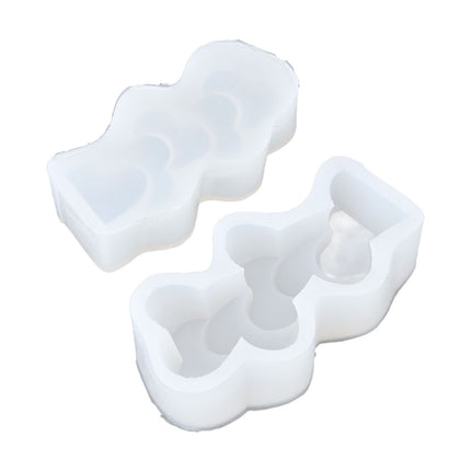 Candle Molds Silicone Easy Demoulding Food Grade Silicone DIY Chocolate Cake Mould for DIY Crafts Home DecorationLove Heart