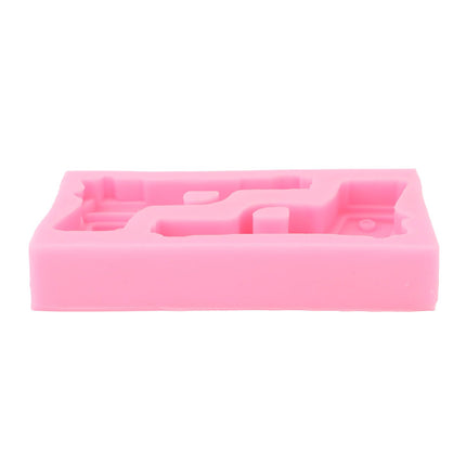 3D Weapon Shape Silicone Molds Pistol Shaped Baking Molds for Making Cake Chocolate Candy Crafting Pink