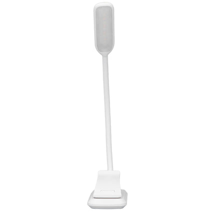 LED Desk Lamp Clip Design Three Level Adjustment Mini Foldable White USB Touch Table Light