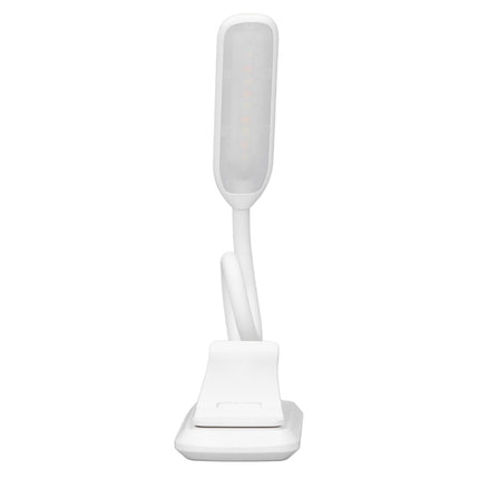 LED Desk Lamp Clip Design Three Level Adjustment Mini Foldable White USB Touch Table Light