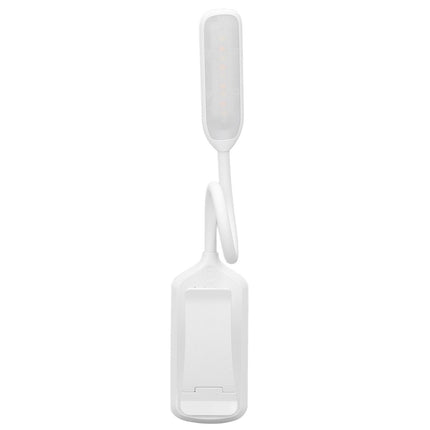 LED Desk Lamp Clip Design Three Level Adjustment Mini Foldable White USB Touch Table Light