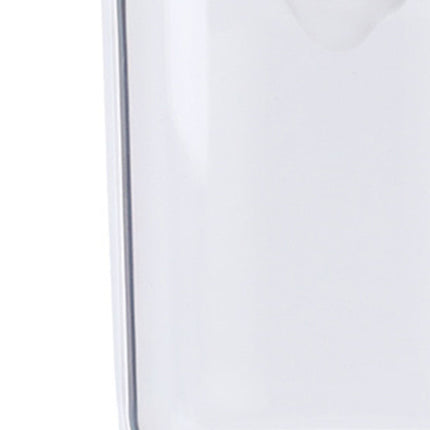 Bathroom Containers Multifunction Transparent Cotton Swabs Storage Canister with Lid for Home White Bear