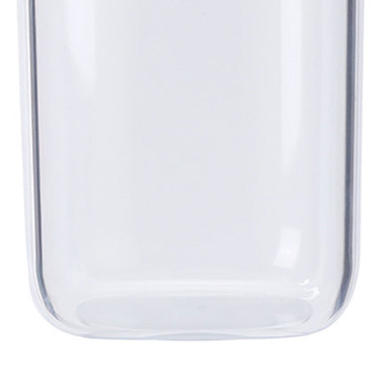Bathroom Containers Multifunction Transparent Cotton Swabs Storage Canister with Lid for Home White Bear