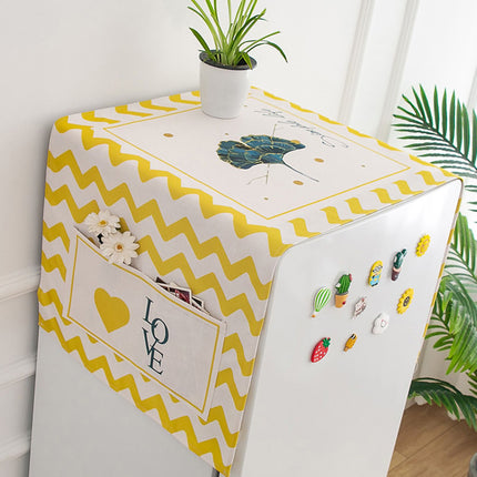 Cotton Linen Dust Protection Cover Fabric Cloth Waterproof General Cover Towel for Home Appliance GB258 45x140 Refrigerator Washing Machine