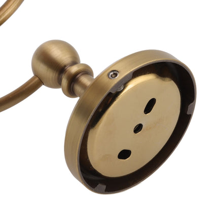 Hair Dryer Holder Antique Brass Hair Care Tools Holder Wall Mount Bronze Finished Spiral Hair Dryer Hanging Rack