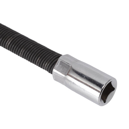 Wrench Extension Rod Bendable Universal Flexible Shaft Sleeve Extension Bar for Factory Workshop Black 3/8