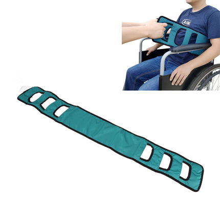 Patient Transfer Sling Gait Belt Padded Breathable Patient Lift Transferring Belt Mobility Aids for Elderly Disabled Green