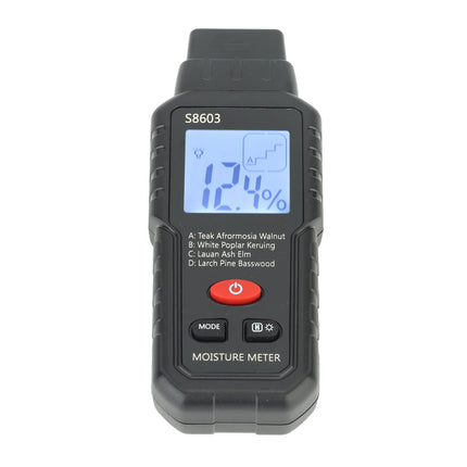 Digital Wood Moisture Meter ABS Wood Humidity Tester Light Weight Timber Damp Detector for Home Garden Yard
