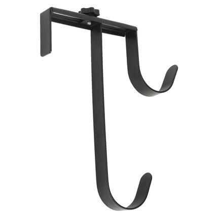 2Pcs Pool Pole Hanger Adjustable Metal Iron Pool Pole Hook Hanger Pool Accessories for Pool Poles Pool Fence Wall