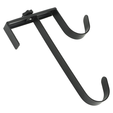 2Pcs Pool Pole Hanger Adjustable Metal Iron Pool Pole Hook Hanger Pool Accessories for Pool Poles Pool Fence Wall