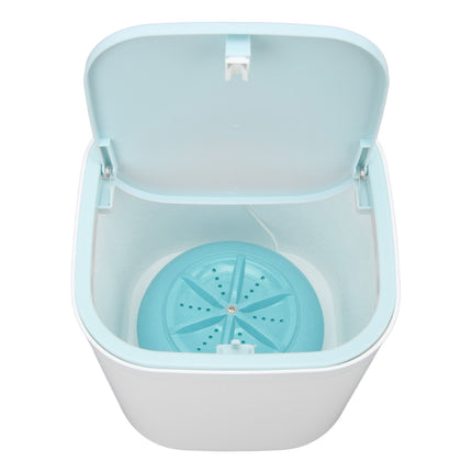 Portable Mini Washing Machine Ultrasonic USB Desktop Washer for Underwear Socks Baby Clothes Travel 3.8L 5V Blue
