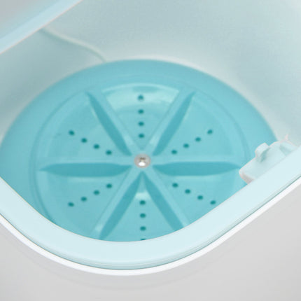 Portable Mini Washing Machine Ultrasonic USB Desktop Washer for Underwear Socks Baby Clothes Travel 3.8L 5V Blue