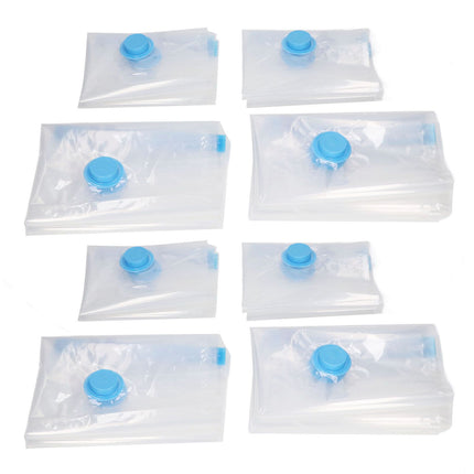 8Pcs Vacuum Compression Bag with 1 Manual Vacuum Air Pump Vacuum Compression Bag Kit