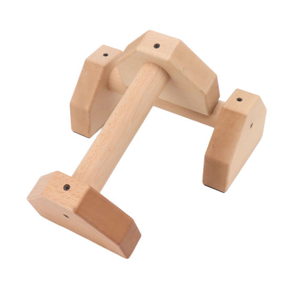 2pcs Wooden Push Up Handles Anti Slip Pushup Bar Handstand Parallettes Bars for Indoor Outdoor 30cm / 11.8in
