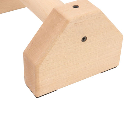 2pcs Wooden Push Up Handles Anti Slip Pushup Bar Handstand Parallettes Bars for Indoor Outdoor 30cm / 11.8in