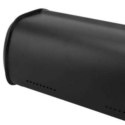 Bread Bin Bread Box Bread Holder Storage Container With Small Window for Kitchen Countertop Black