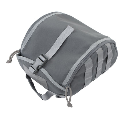 Camping Helmet Bag Canvas Scratch Prevention Adjustable Helmet Storage Bag For Hard Hats Helmet Grey