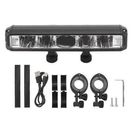 Bright LED Bike Light Aluminum Alloy USB Rechargeable Bike Headlight Waterproof Bike Headlight for Electric Bike Mountain Bike