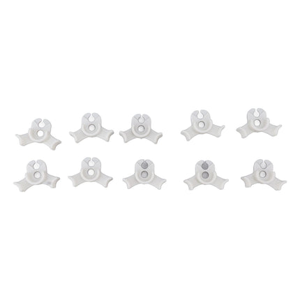 20Pcs Plant Bender Plastic Low Stress 90 Degree Angle Adjustable Plant Training Clips for Green House Garden White