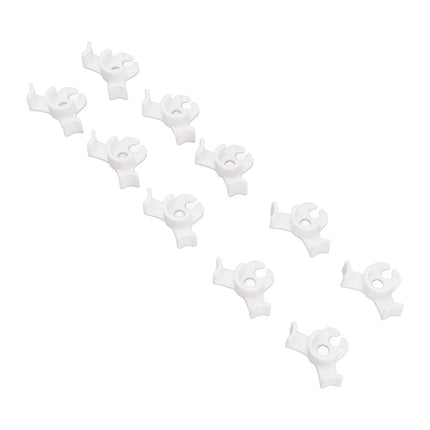 20Pcs Plant Bender Plastic Low Stress 90 Degree Angle Adjustable Plant Training Clips for Green House Garden White