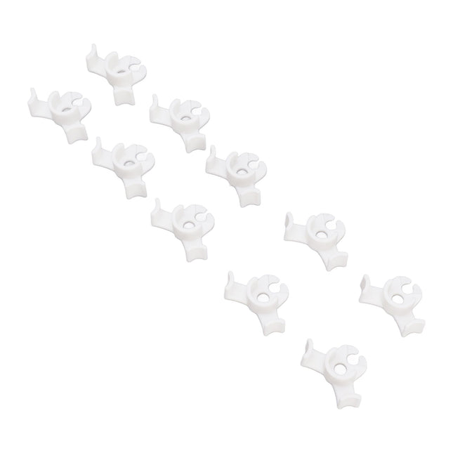 20Pcs Plant Bender Plastic Low Stress 90 Degree Angle Adjustable Plant Training Clips for Green House Garden White