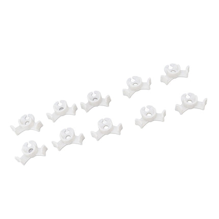 20Pcs Plant Bender Plastic Low Stress 90 Degree Angle Adjustable Plant Training Clips for Green House Garden White