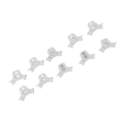 20Pcs Plant Bender Plastic Low Stress 90 Degree Angle Adjustable Plant Training Clips for Green House Garden White