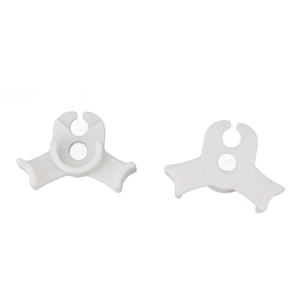 20Pcs Plant Bender Plastic Low Stress 90 Degree Angle Adjustable Plant Training Clips for Green House Garden White