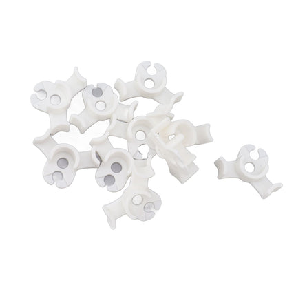 20Pcs Plant Bender Plastic Low Stress 90 Degree Angle Adjustable Plant Training Clips for Green House Garden White