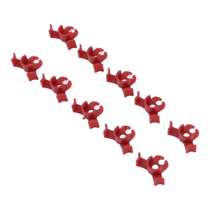 20Pcs Plant Bender Plastic Low Stress 90 Degree Angle Adjustable Plant Training Clips for Green House Garden Red