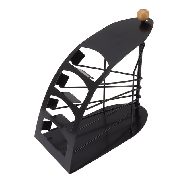 Remote Control Storage Rack Iron Holder Hollow 4 Compartment Remote Control Organizer Box for Desk Office