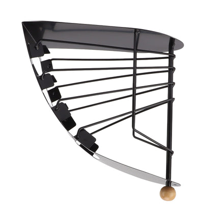 Remote Control Storage Rack Iron Holder Hollow 4 Compartment Remote Control Organizer Box for Desk Office