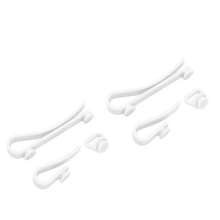Plastic Beach Bag Hooks Accessories for Bogg Bags Insert Charm Cutie Cup Holder Connector Key Holder White