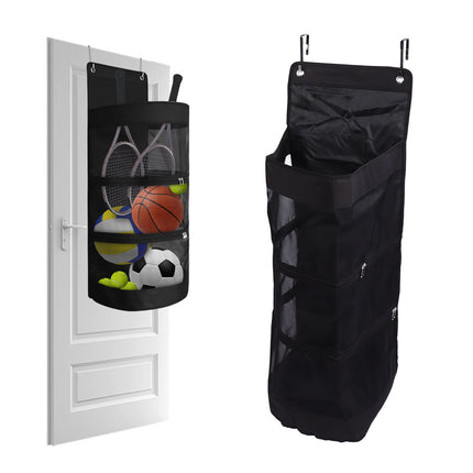 Door Sports Equipment Storage Bag Garage Toy Ball Organizer for Soccer Basketball Football Volleyball Tennis